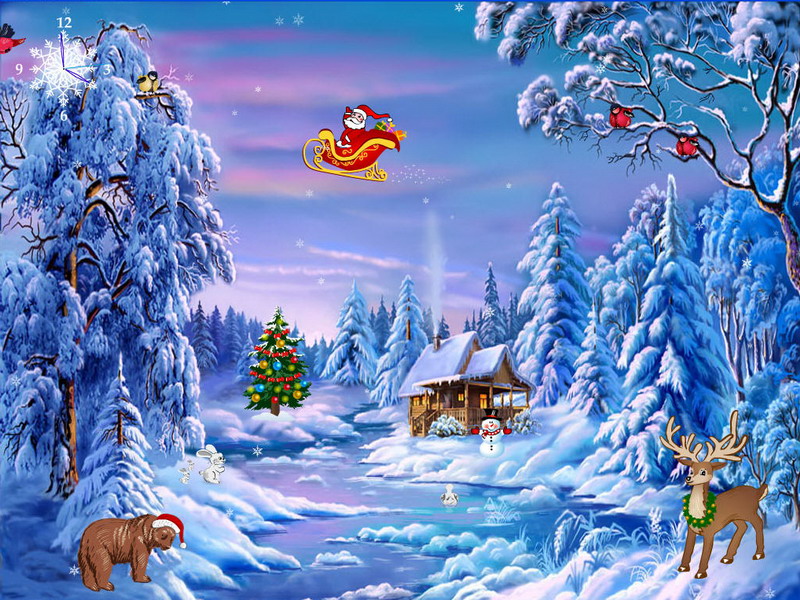 Animated Christmas Screensavers - 800x600 Wallpaper 