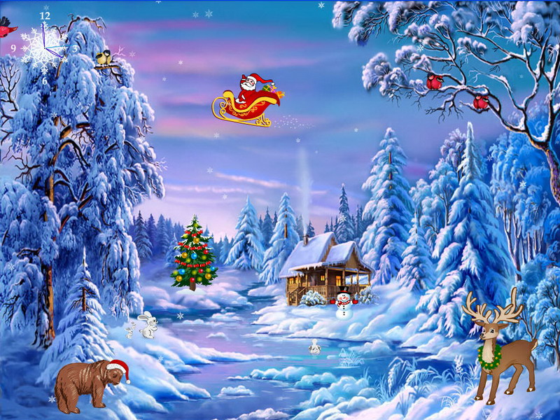 Animated Christmas Screensavers - HD Wallpaper 