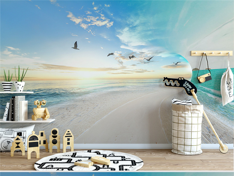 Papier Peint Panoramique Mer - HD Wallpaper 