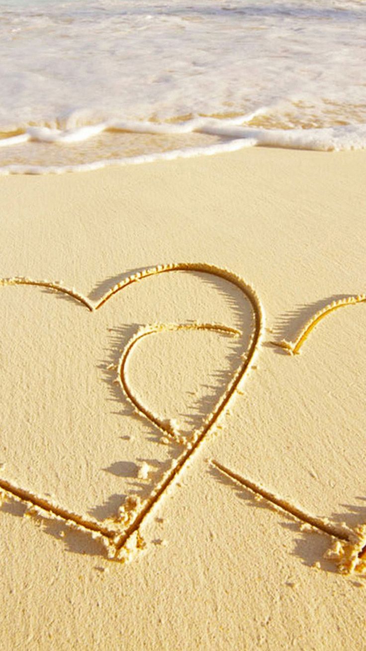 Love Sea Sand Iphone Wallpaper Resolution - Love Hd Mobile Wallpapers 1080p - HD Wallpaper 