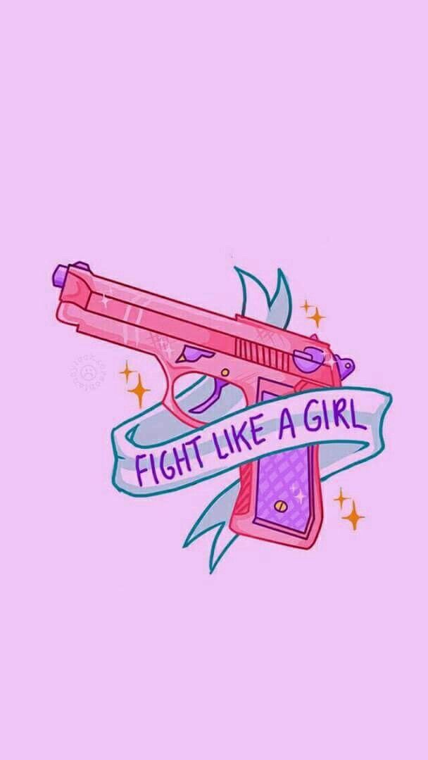 Fight Like A Girl Transparent - HD Wallpaper 