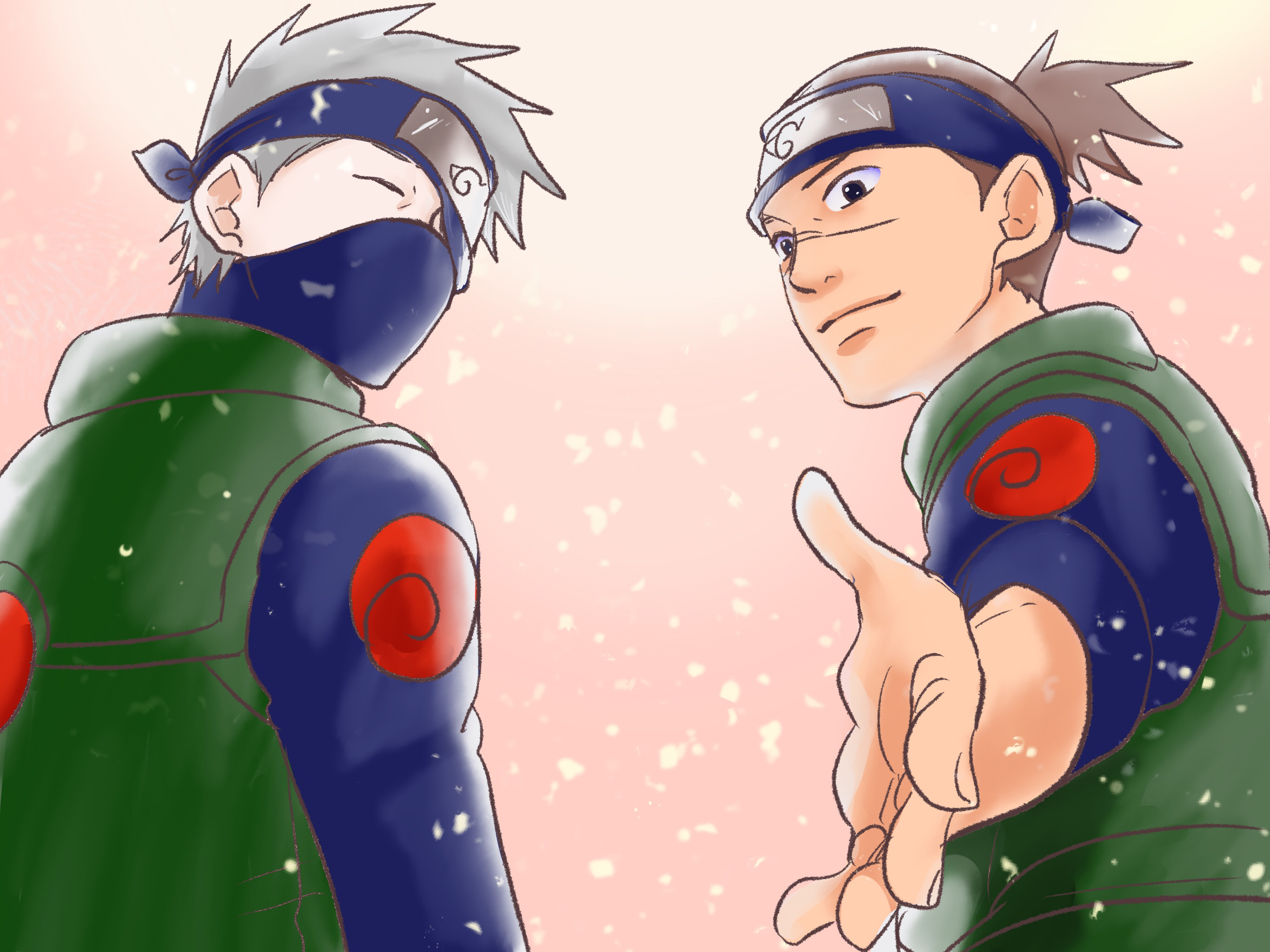 Fondo De Iruka Y Naruto - HD Wallpaper 