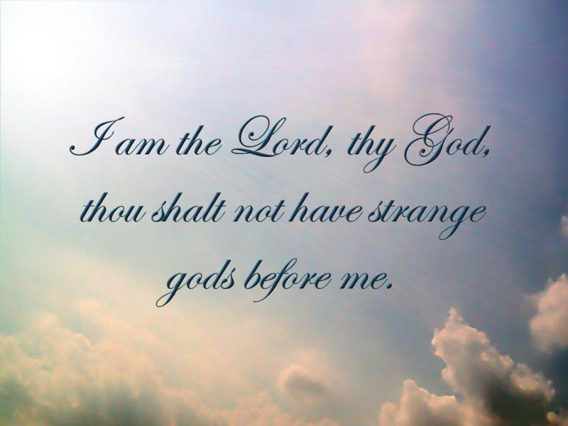 First Commandment - HD Wallpaper 