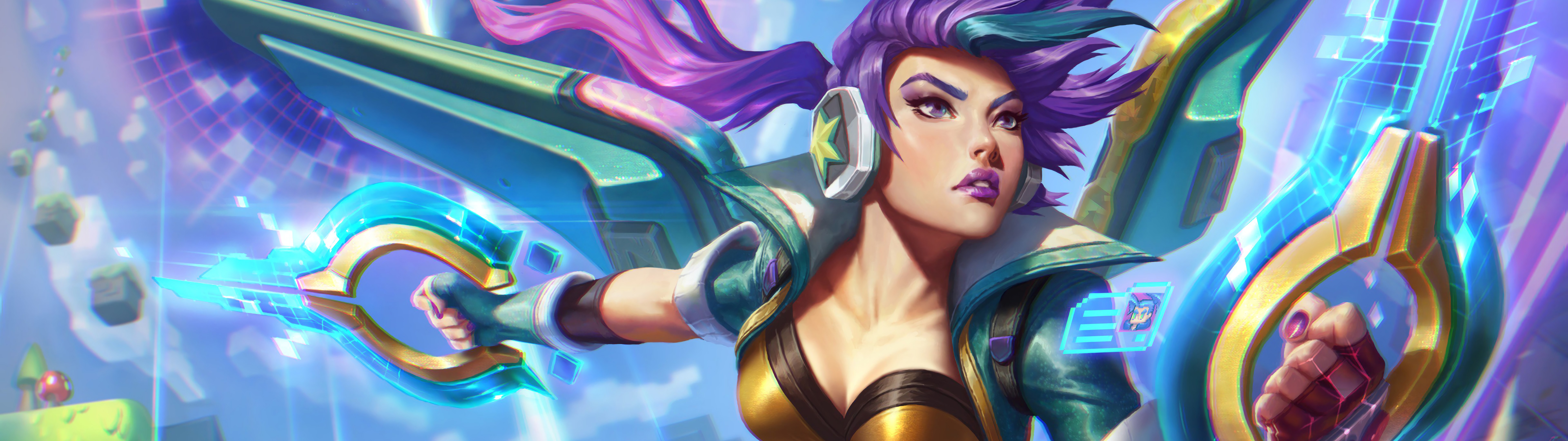 Arcade Kai’sa, Splash Art, Lol, 8k, - Arcade Kai Sa Splash Art - HD Wallpaper 