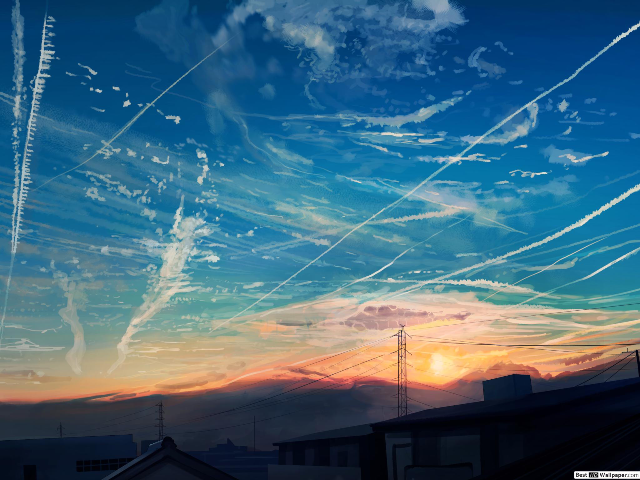 Anime Landscape - HD Wallpaper 