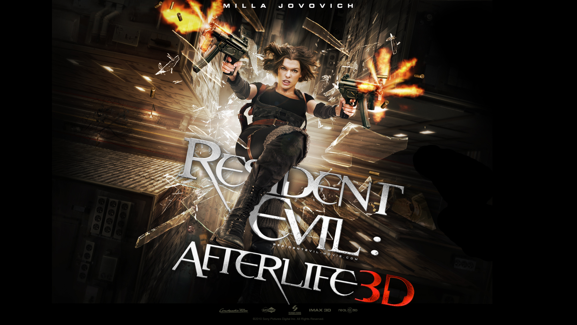Resident Evil Afterlife Wallpaper - Resident Evil Afterlife Poster - HD Wallpaper 