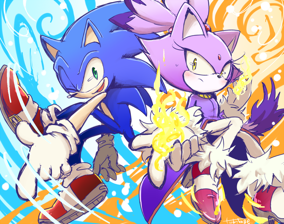 Nice Images Collection - Sonic Rush Adventure Art - HD Wallpaper 