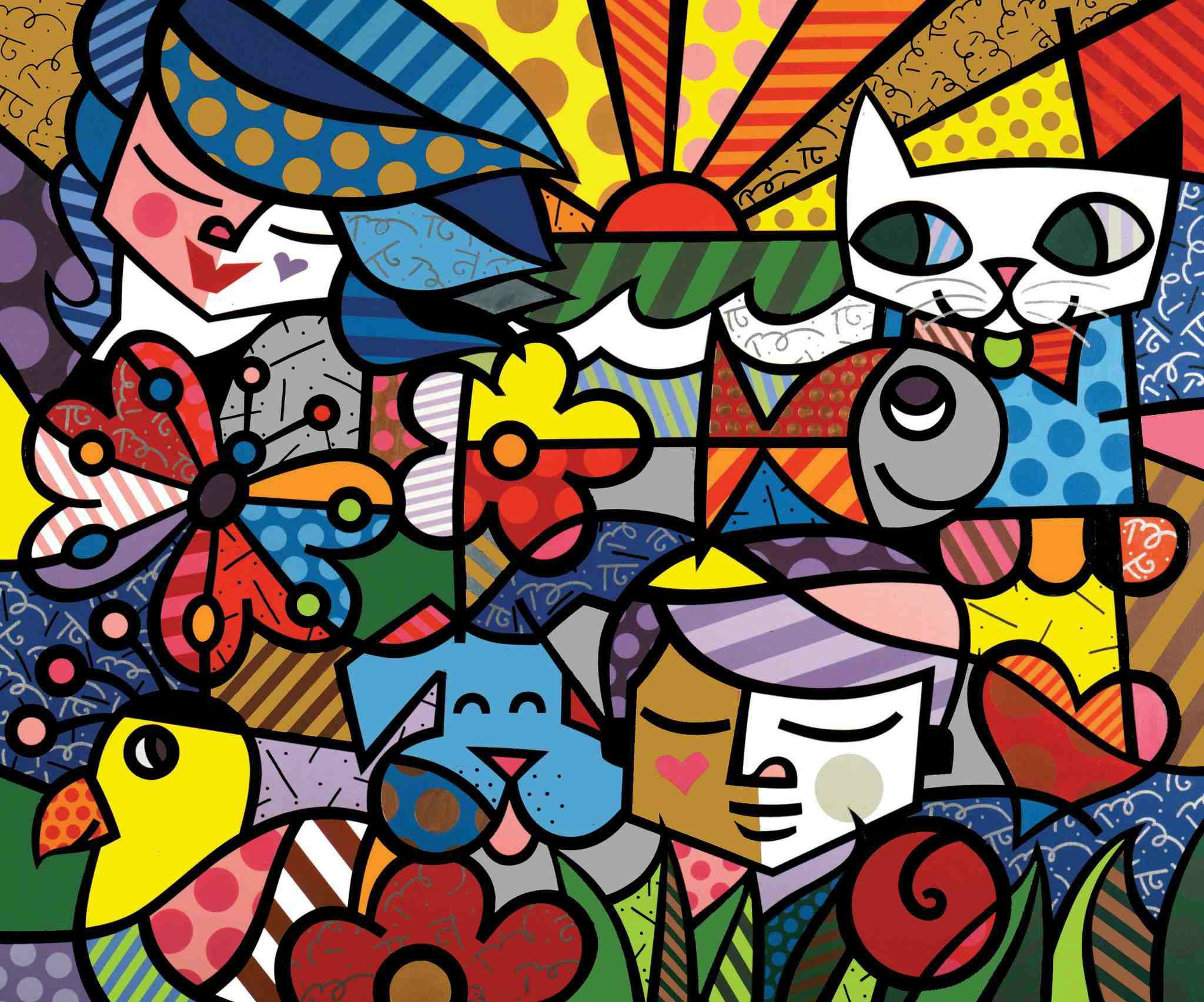 Romero Britto Britto Garden - HD Wallpaper 