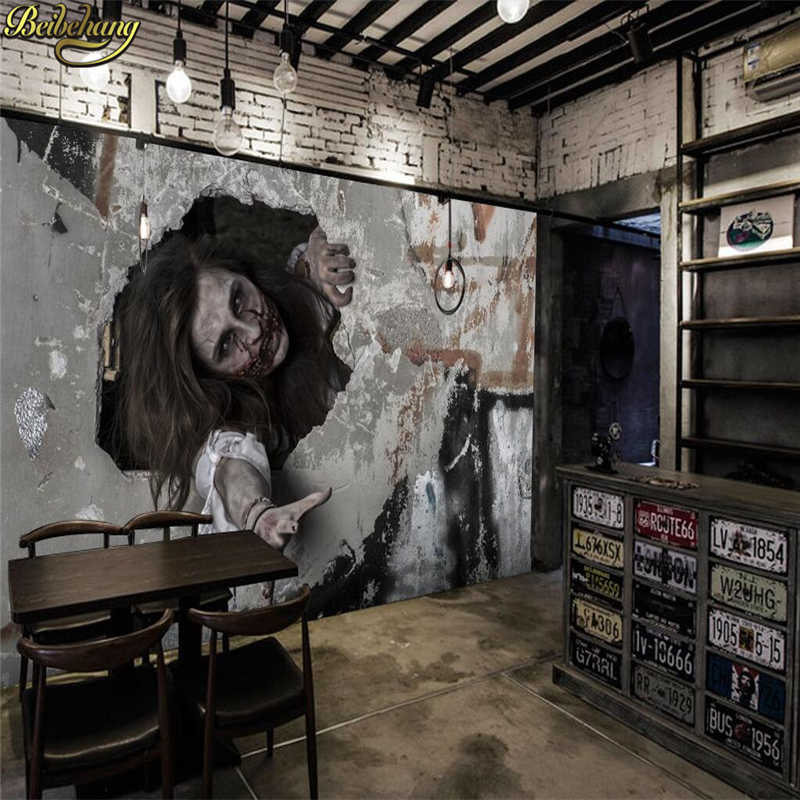 Beibehang Horror Chalet Custom 3d Photo Mural Wall - Horror House Wallpaper 3d - HD Wallpaper 