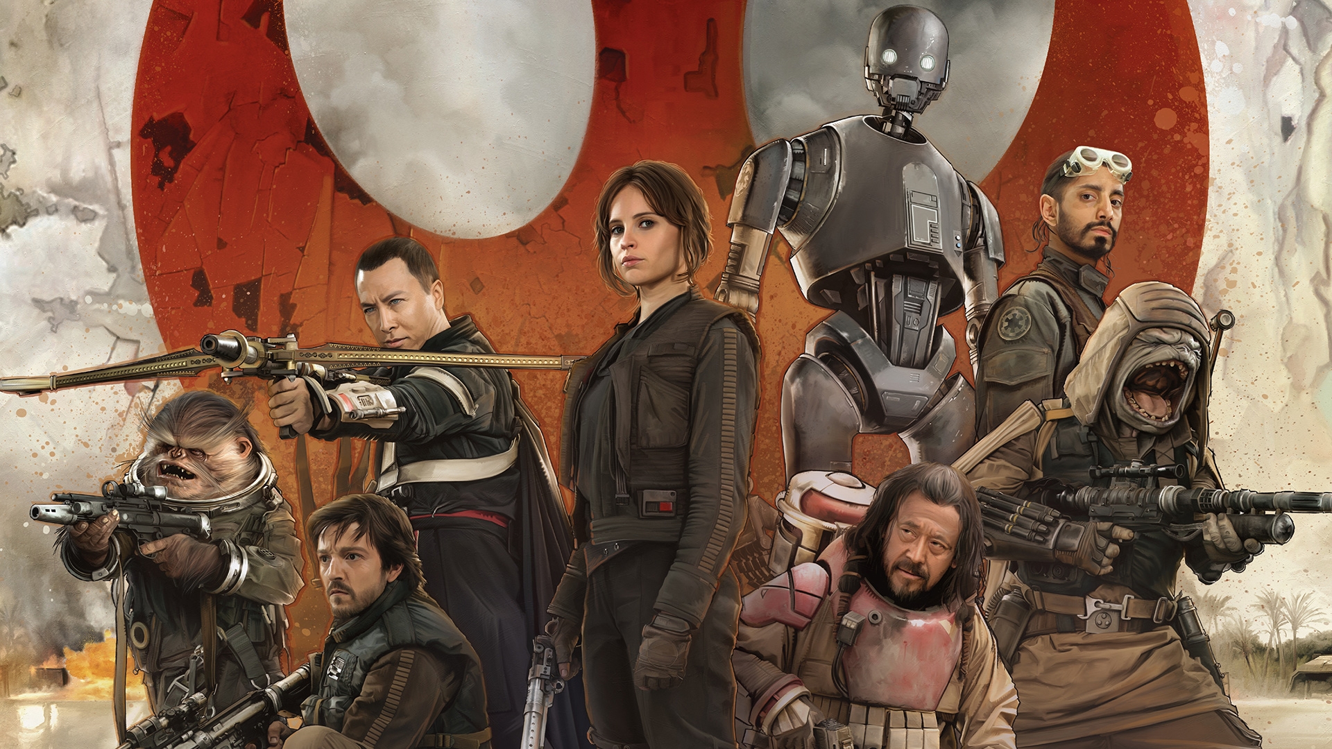 Star Wars Rogue One Rebel Alliance - HD Wallpaper 