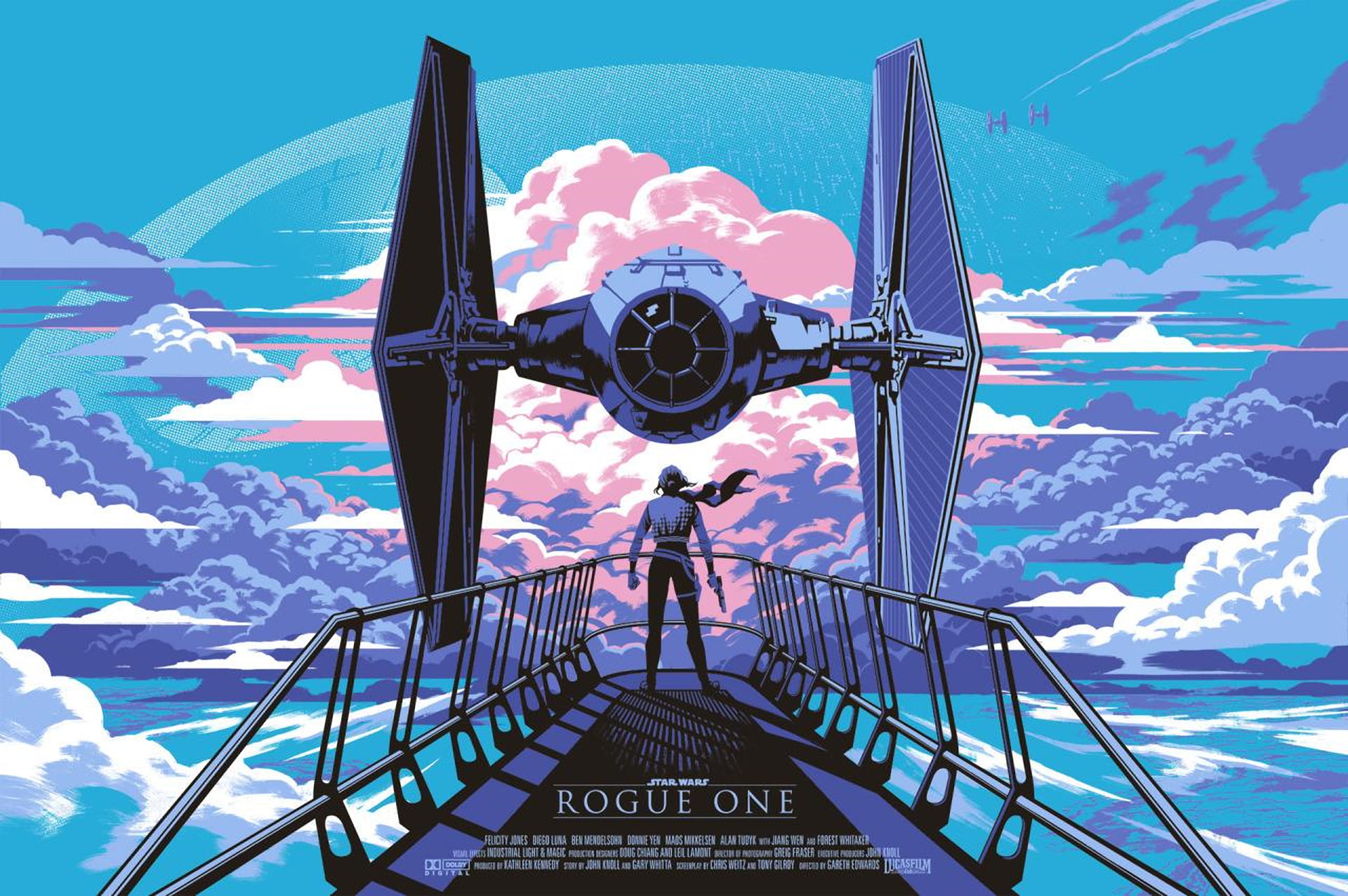 Star Wars Rogue One Tie Fighter - HD Wallpaper 