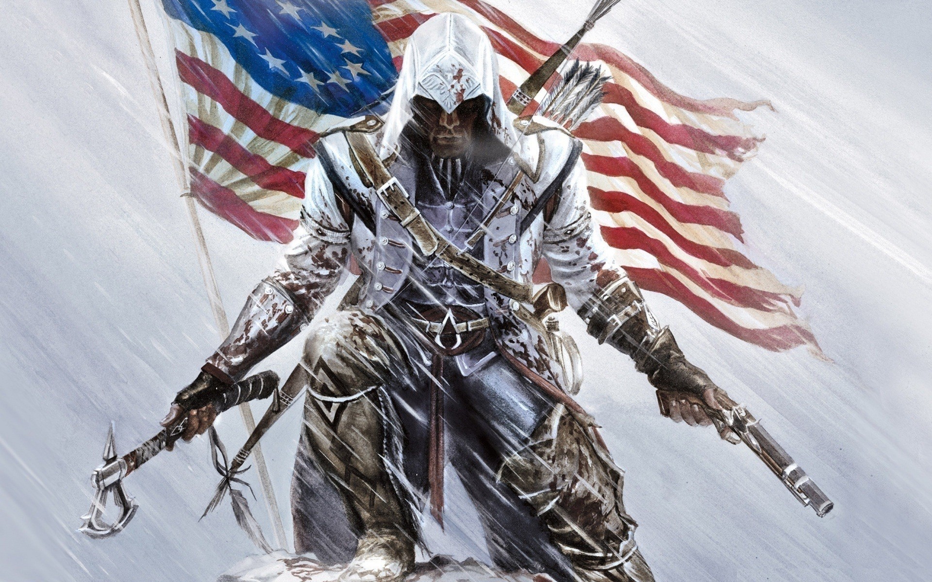 Assassin S Creed Flag Weapon Wear Warrior Sword War - Assassin's Creed Cool - HD Wallpaper 