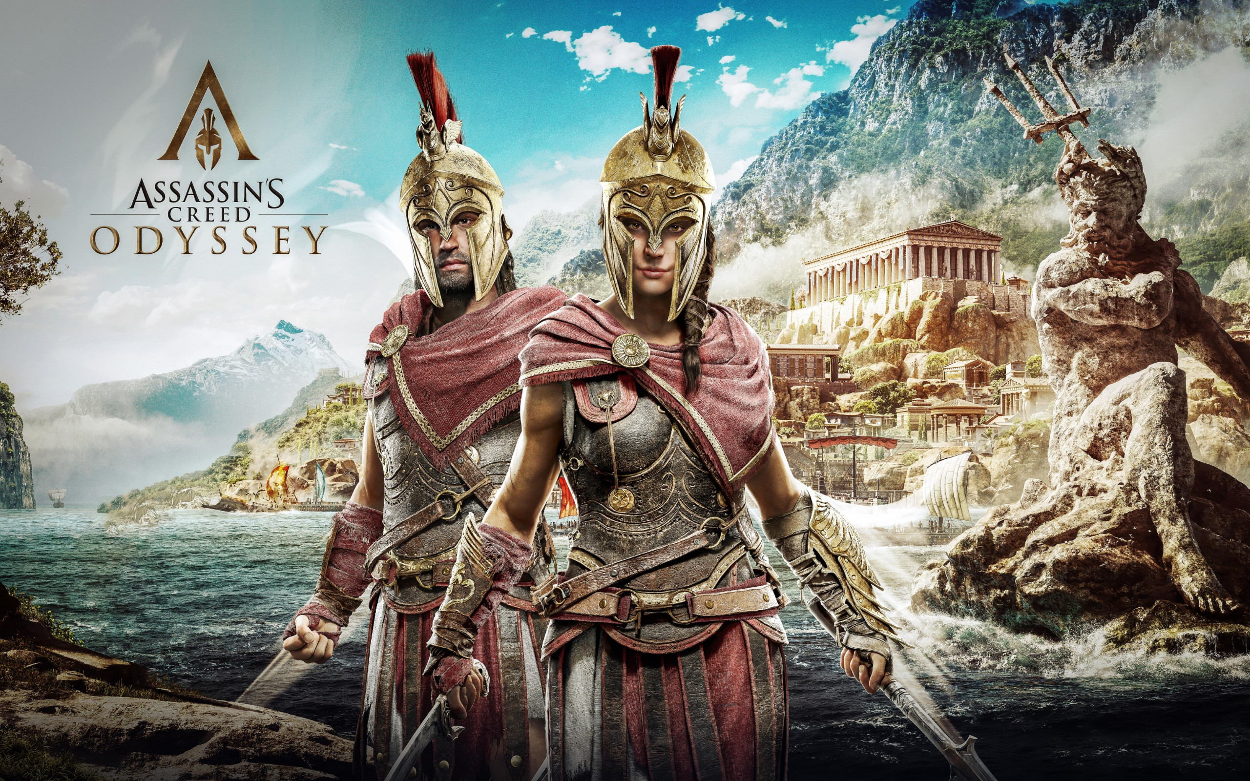 Assassin S Creed Odyssey Poster Wallpaper - Assassin's Creed Odyssey Alexis Kassandra - HD Wallpaper 