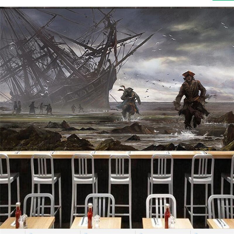 Beibehang Custom Wallpaper Large Mural 3d Photo Mural - Assassin's Creed Concept Art Black Flag Environment - HD Wallpaper 
