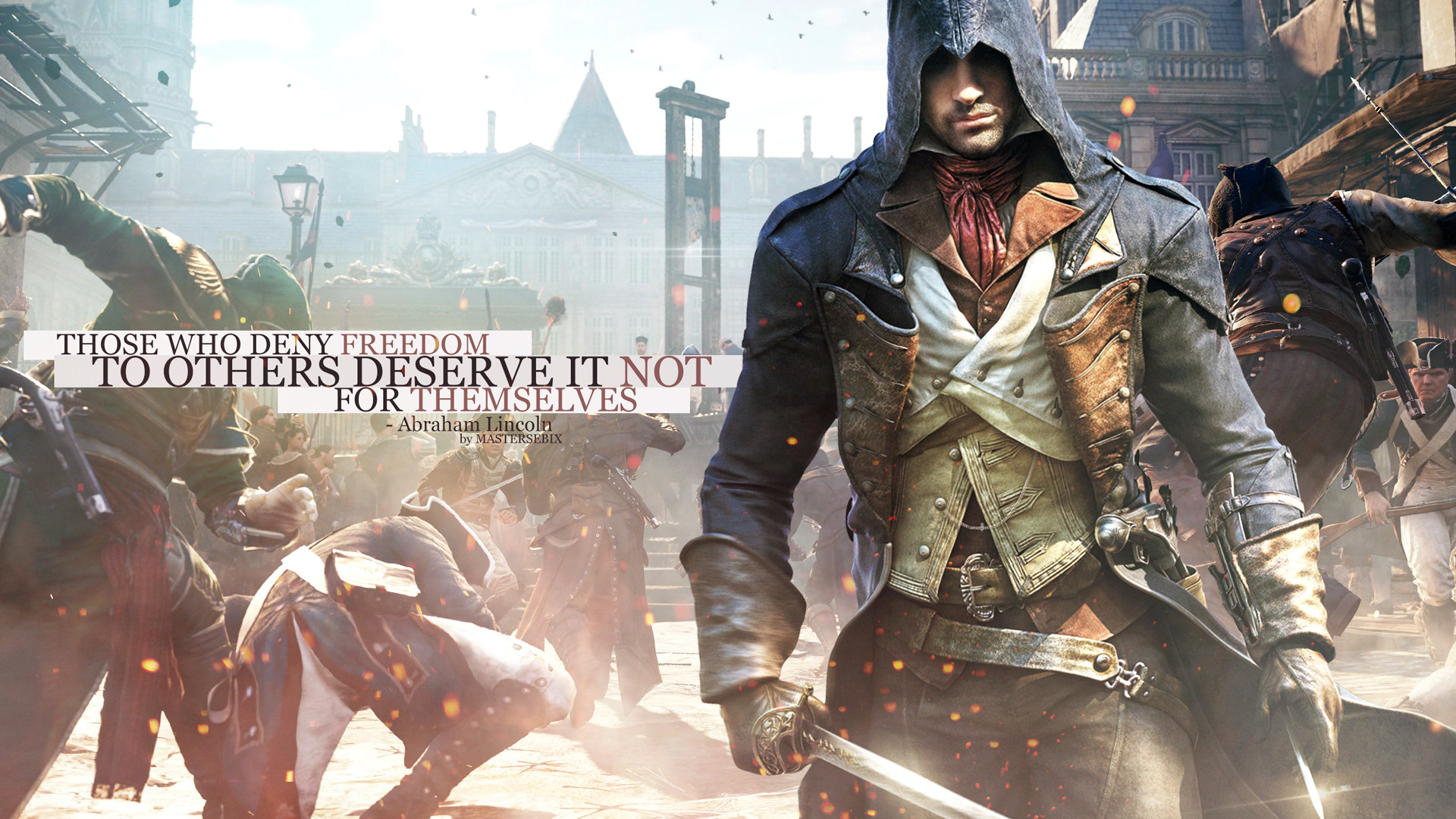 Assassin S Creed Unity Arno Dorian Action 
 Data Src - Assassin's Creed Unity Wallpaper Hd 1080p - HD Wallpaper 