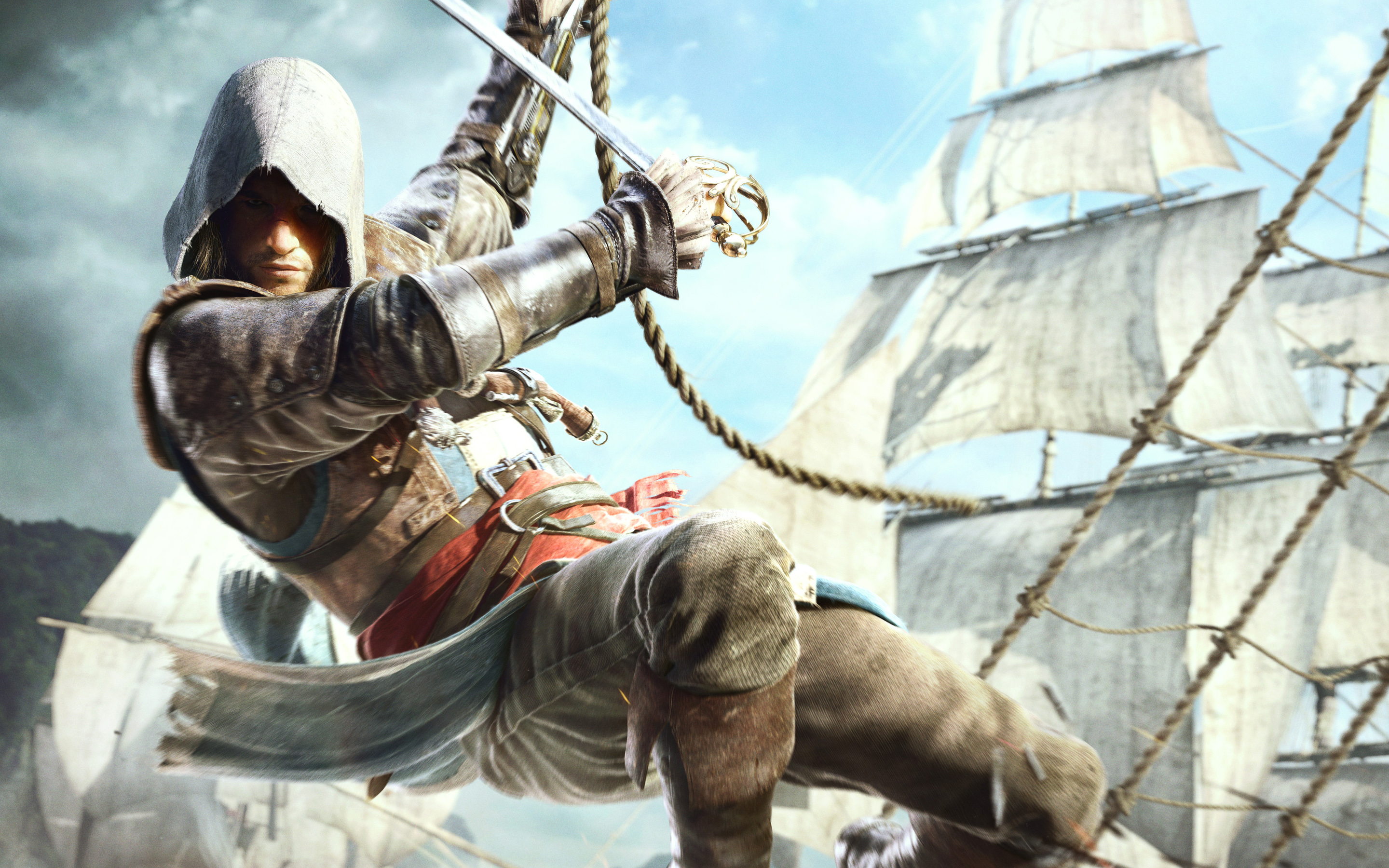 Edward Kenway In Assassins Creed 4 Wallpaper - Edward Kenway Wallpaper Hd - HD Wallpaper 