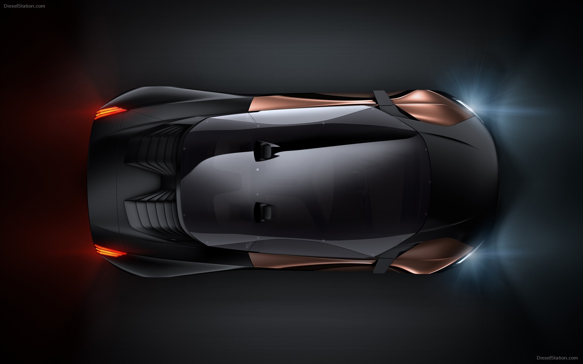 Peugeot Onyx Concept - Peugeot Onyx Top View - HD Wallpaper 