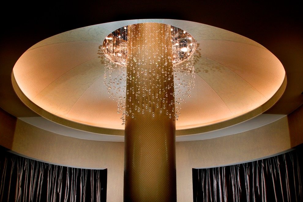 Maya Romanoff For A Spaces With A Hanging Glass And - Ceiling - HD Wallpaper 