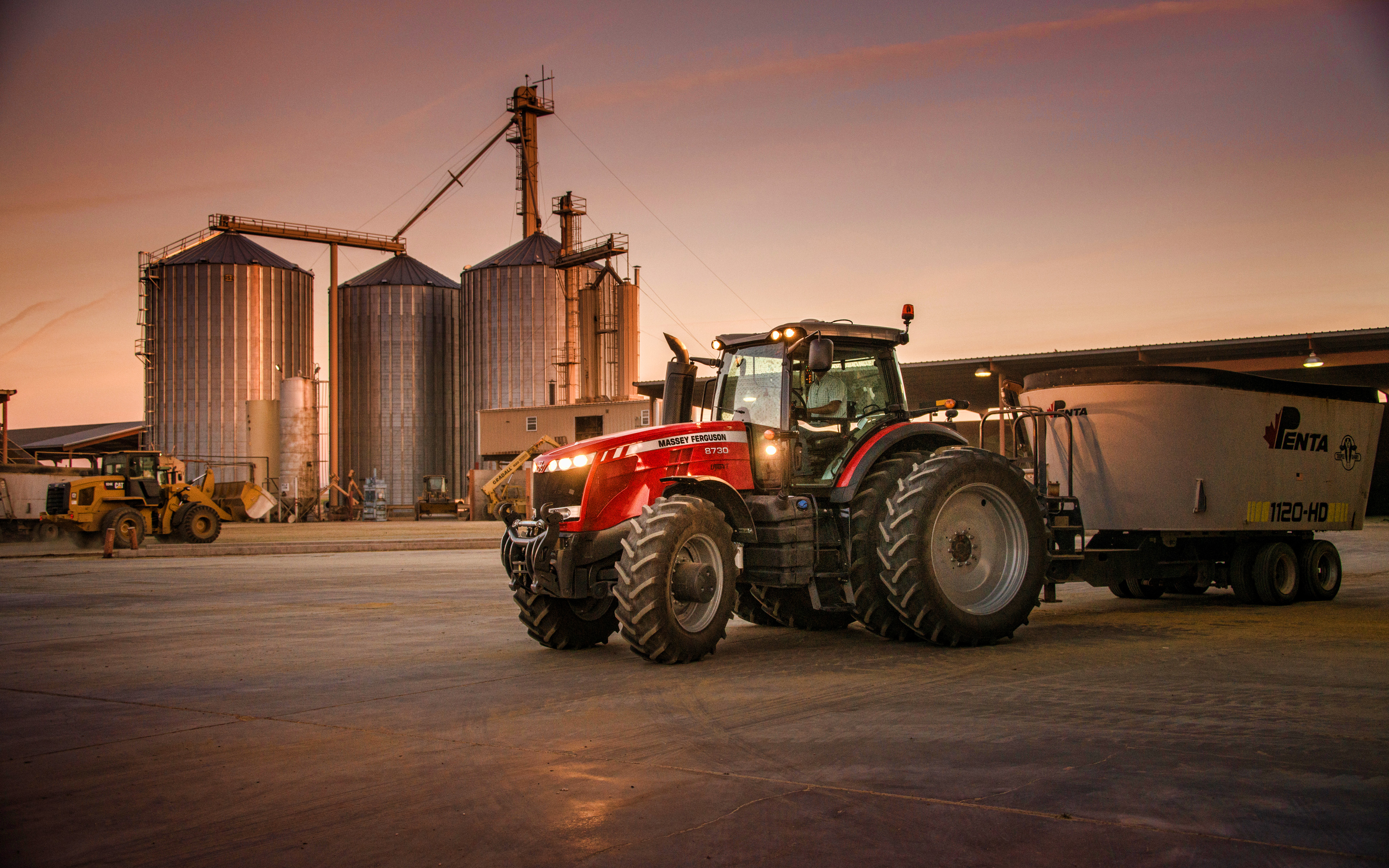 Massey Ferguson 8730, 4k, Factory, 2019 Tractors, Agricultural - HD Wallpaper 