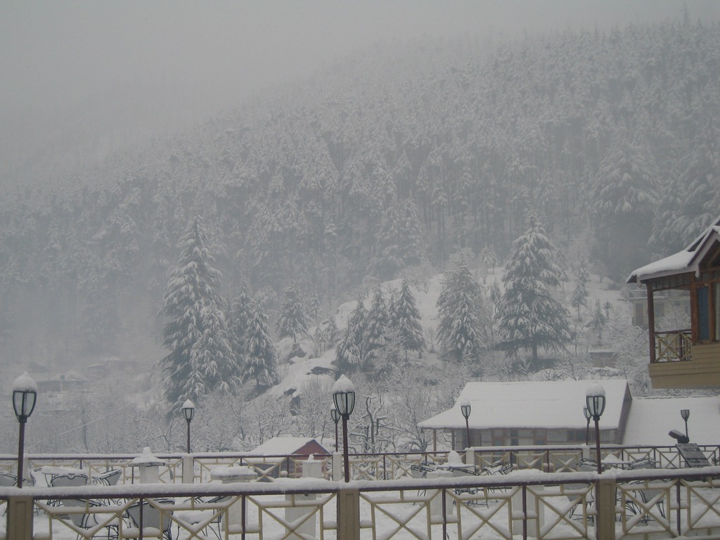 Live Snowfall In Manali - HD Wallpaper 