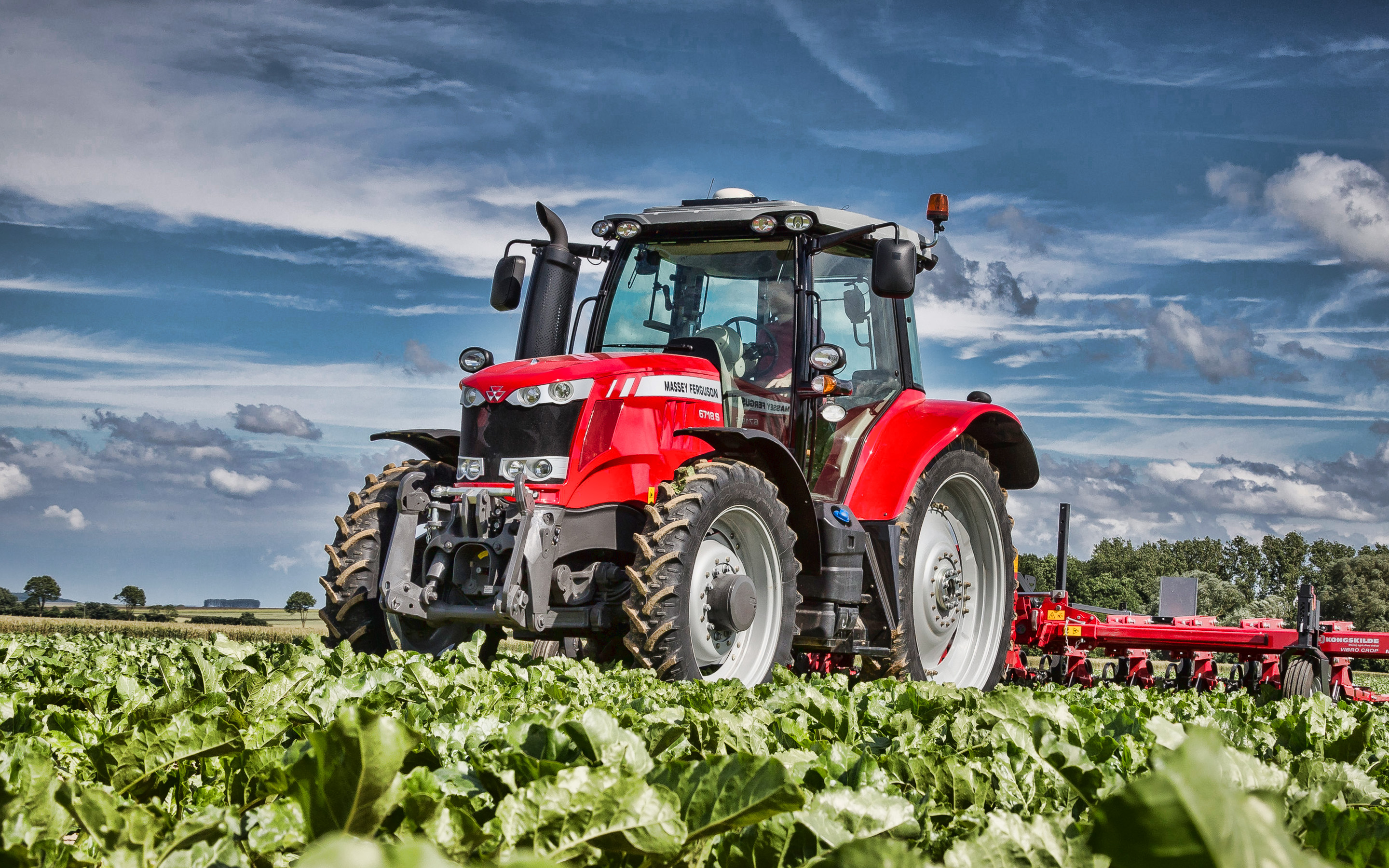 Massey Ferguson 6718 S, Wheeled Tractor, 2019 Tractors, - Тракторы Колесные - HD Wallpaper 