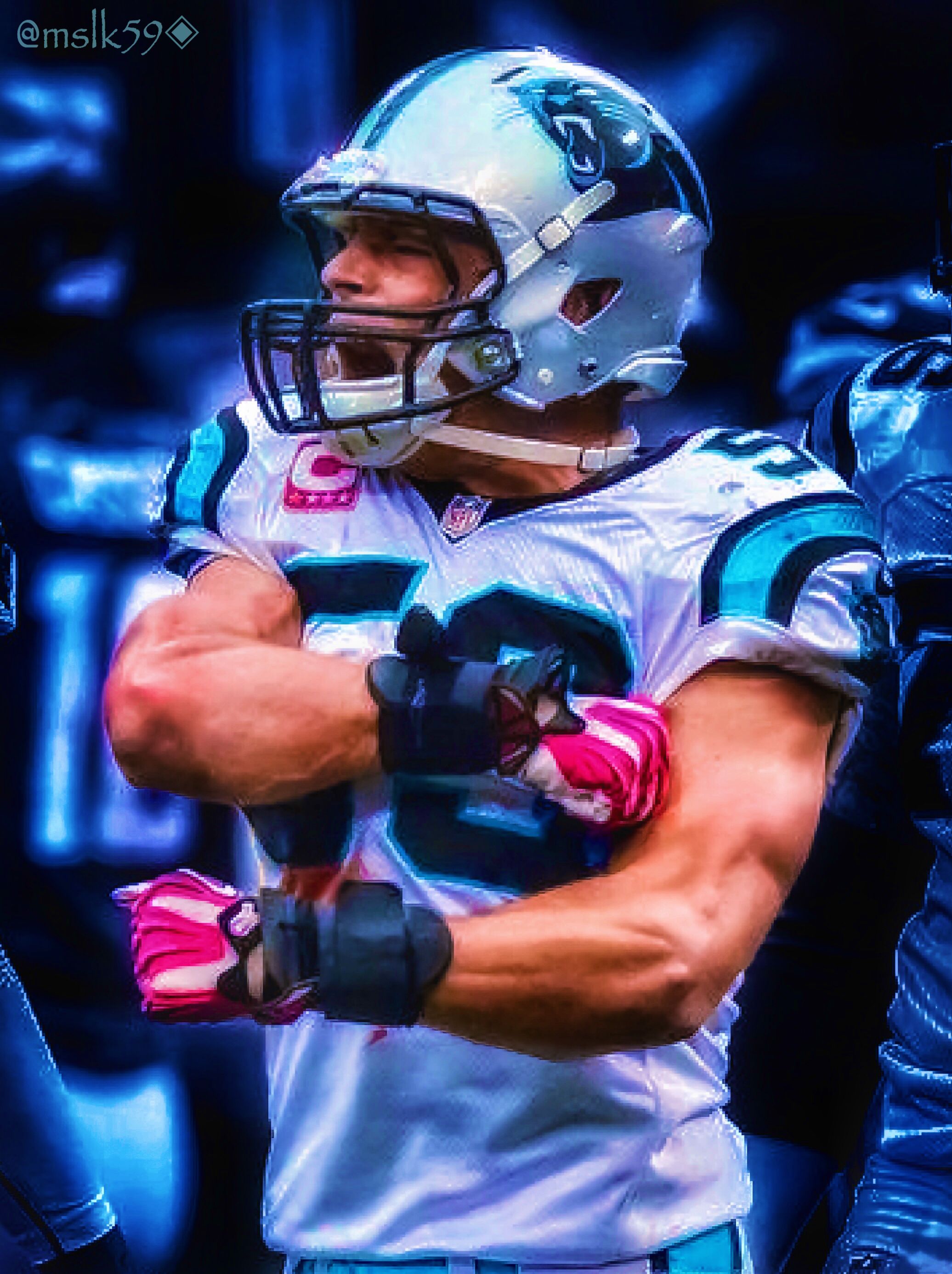 Mccaffrey Panthers Cool Backgrounds - HD Wallpaper 