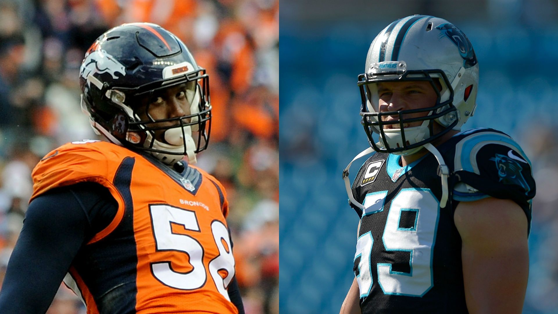 Von Miller Vs Luke Kuechly - HD Wallpaper 
