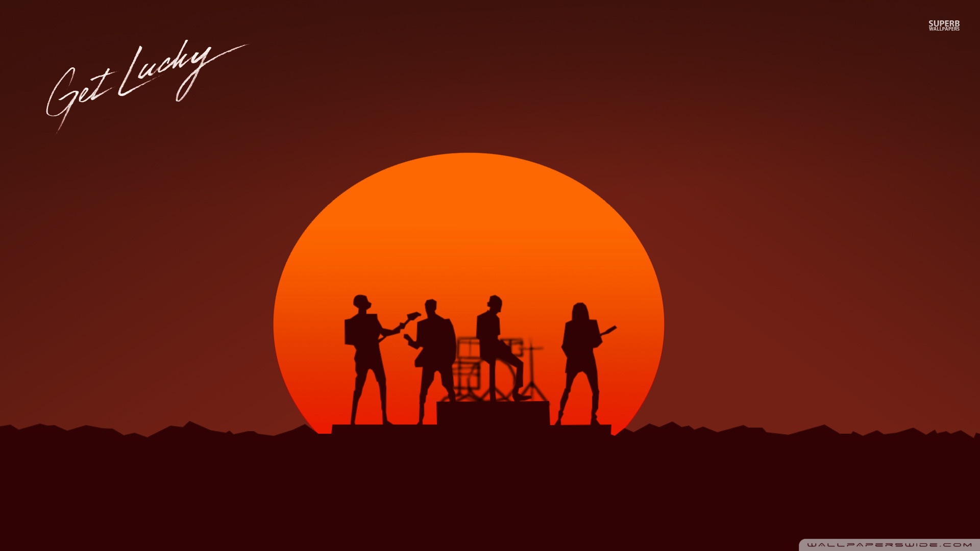 Get Lucky Daft Punk - HD Wallpaper 