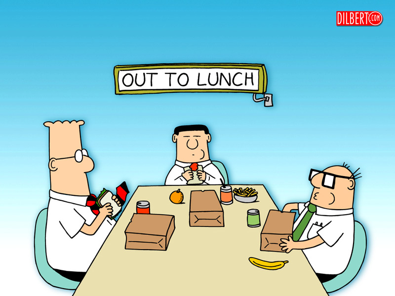 Out To Lunch Dilbert - HD Wallpaper 