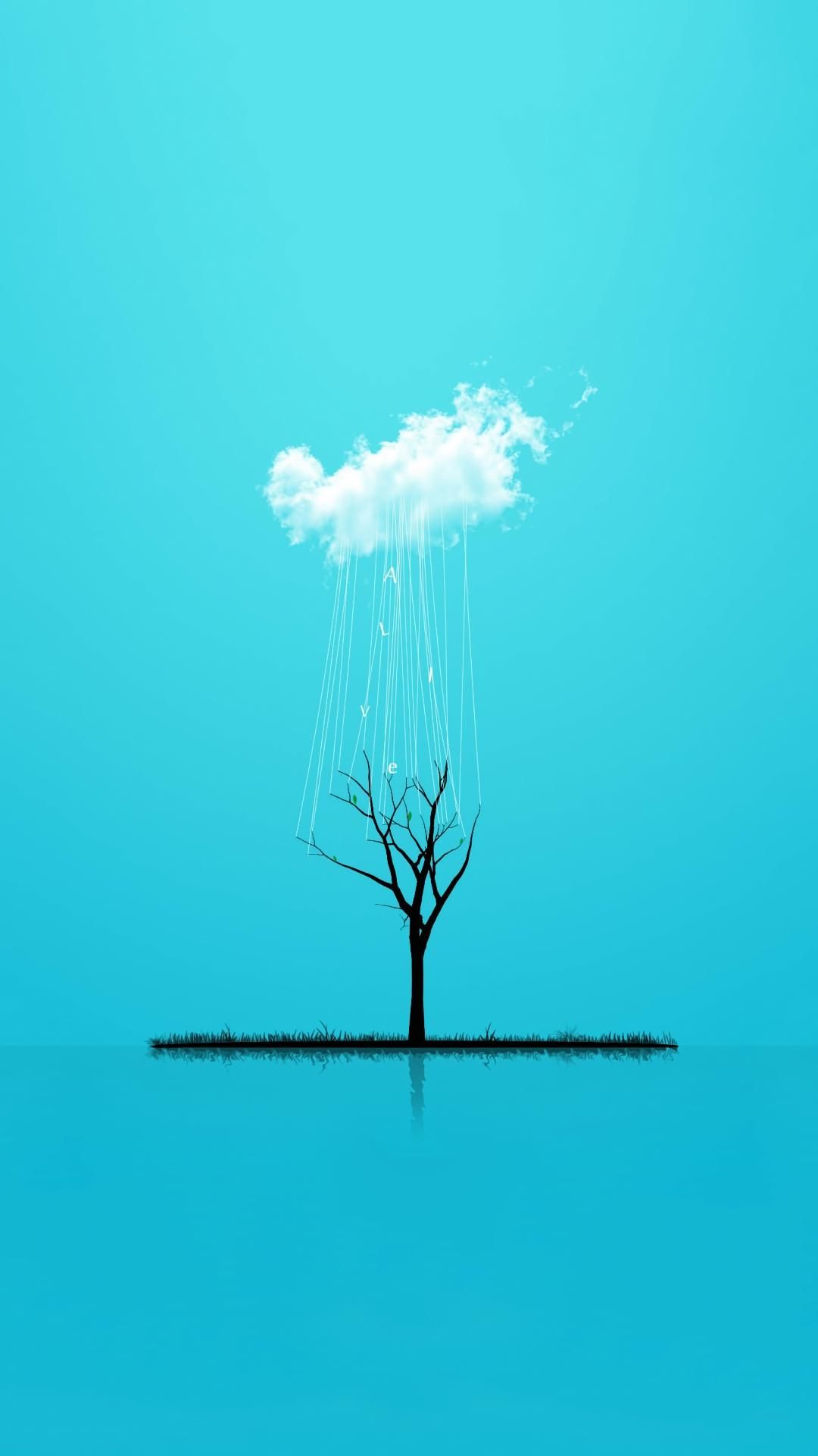 Minimal Tree - HD Wallpaper 