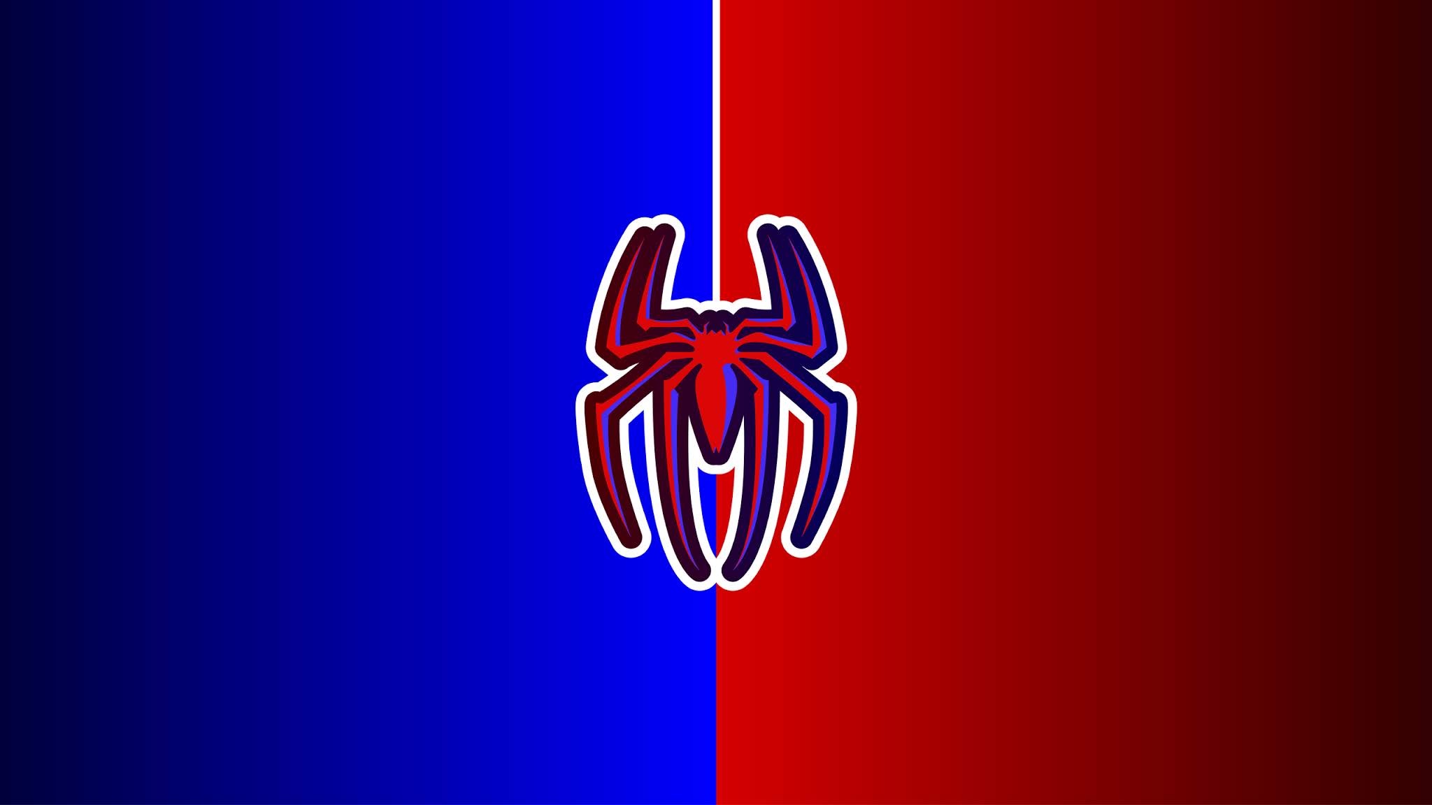 Spiderman Logo - Spiderman Logo Red Blue - HD Wallpaper 