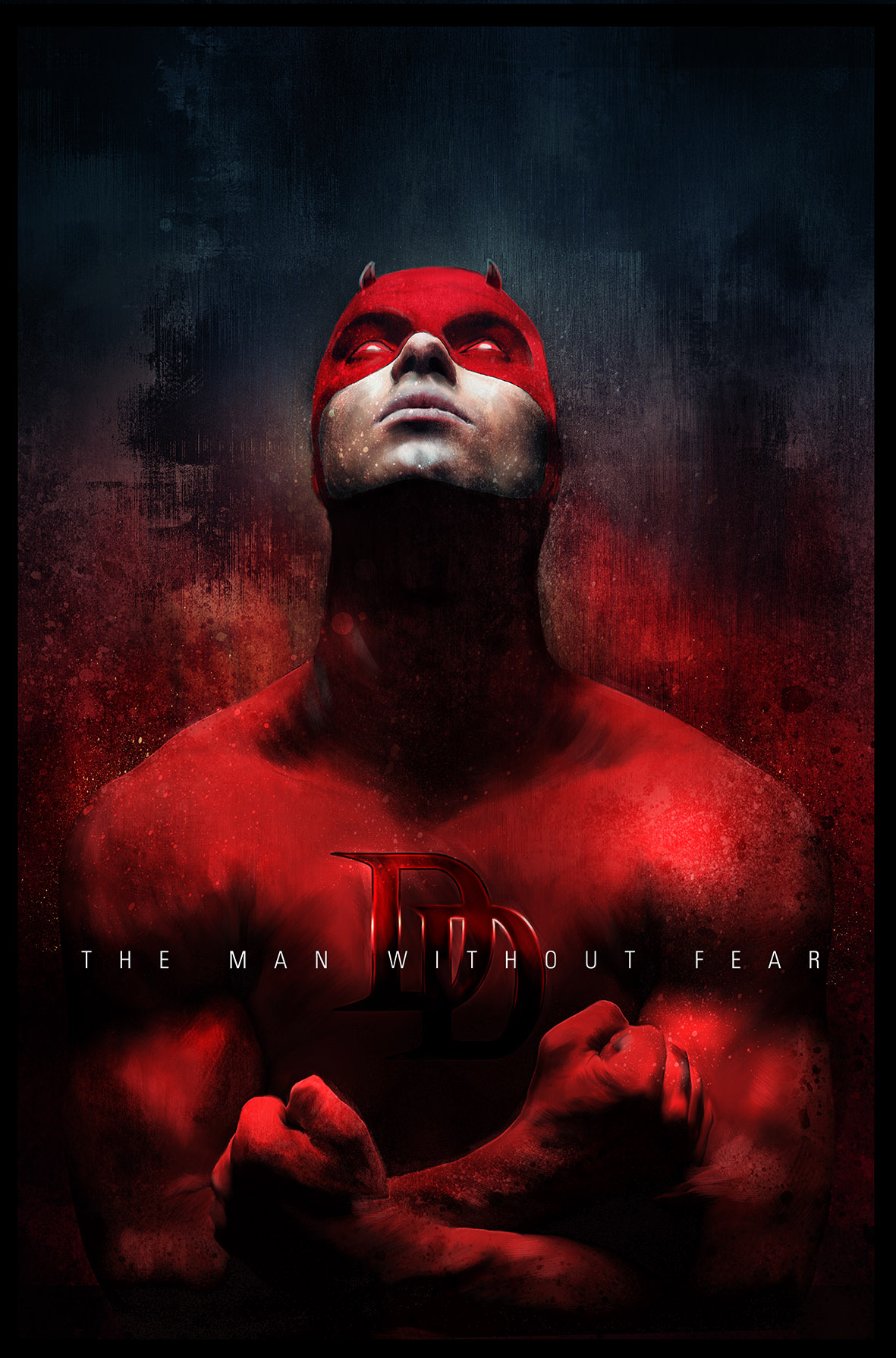 Daredevil Red Rich Davies Poster Posse - Daredevil Poster - HD Wallpaper 