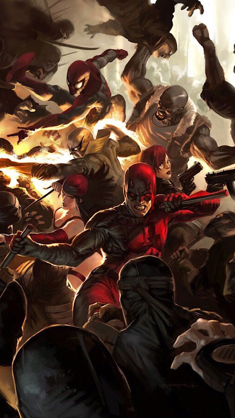 Spiderman Iron Fist Daredevil - HD Wallpaper 