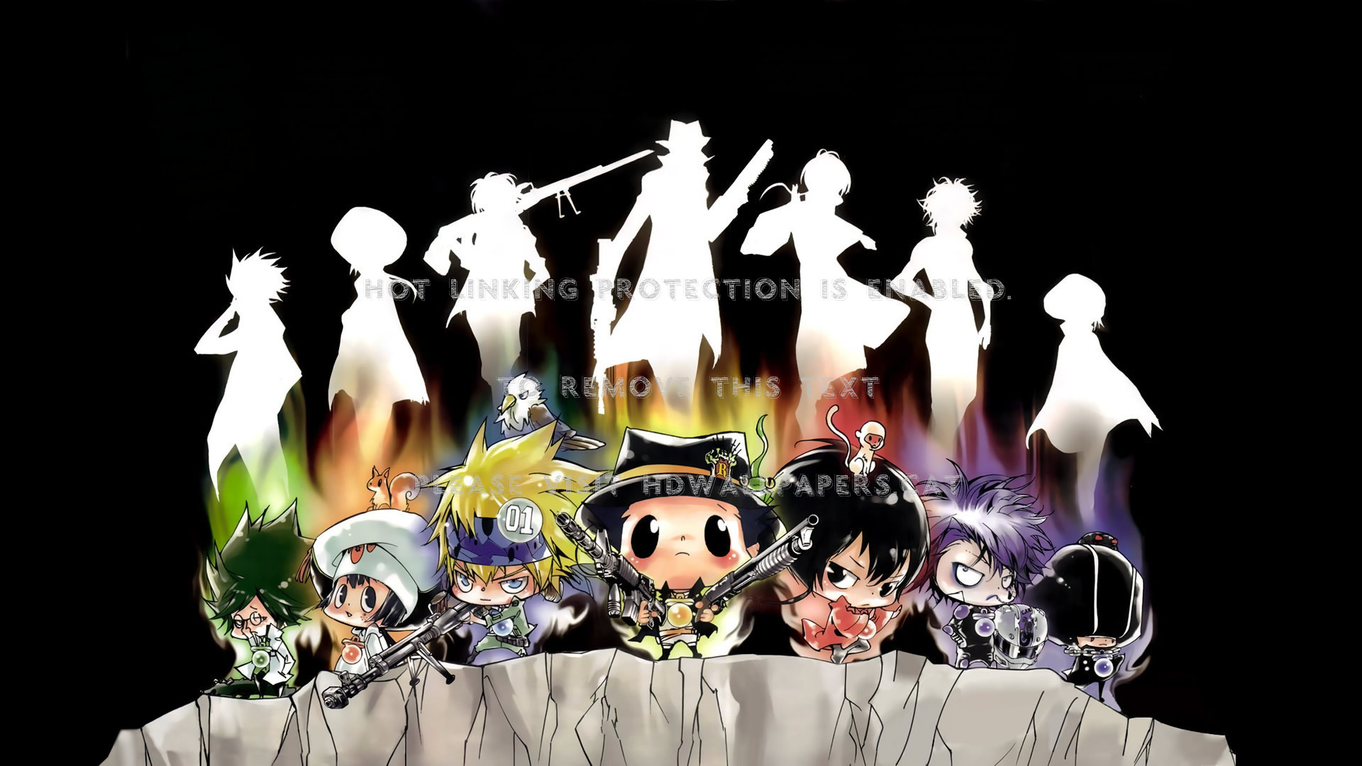 Arcobaleno Skull Katekyo Hitman Reborn Fon - Katekyo Hitman Reborn - HD Wallpaper 