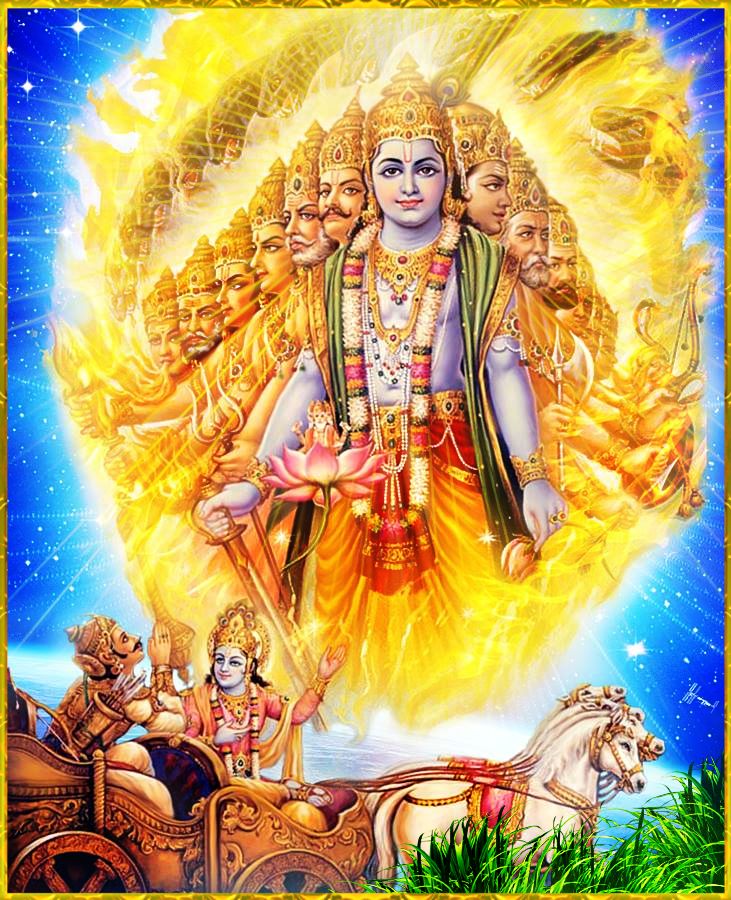 Lord Krishna Cosmic Form - 731x900 Wallpaper 