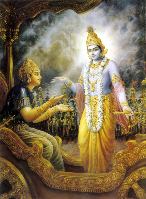 Shri Krishna Bhagavad Gita - HD Wallpaper 