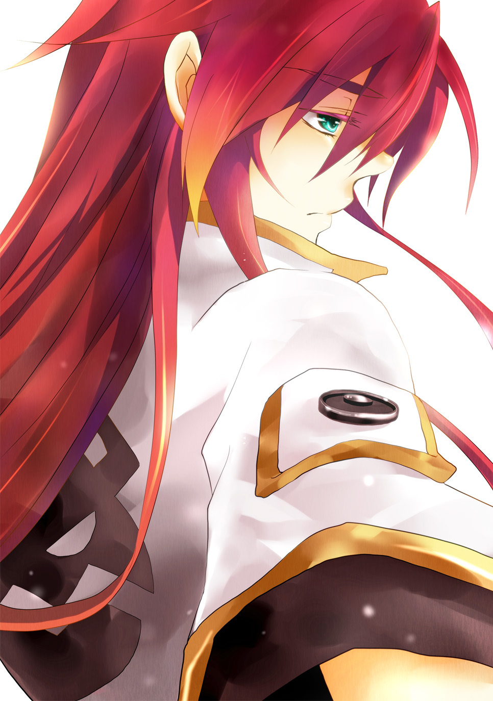 Anime Guy With Red Long Hair - 966x1374 Wallpaper 