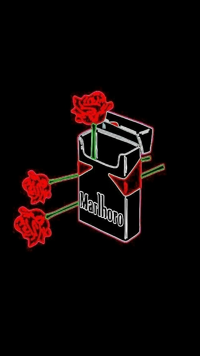 Rose, Wallpaper, And Cigarette Image - Aesthetic Wallpaper Smoking - HD Wallpaper 