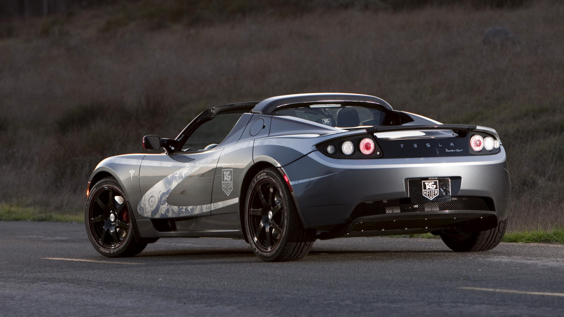 Tesla Roadster Tag - HD Wallpaper 