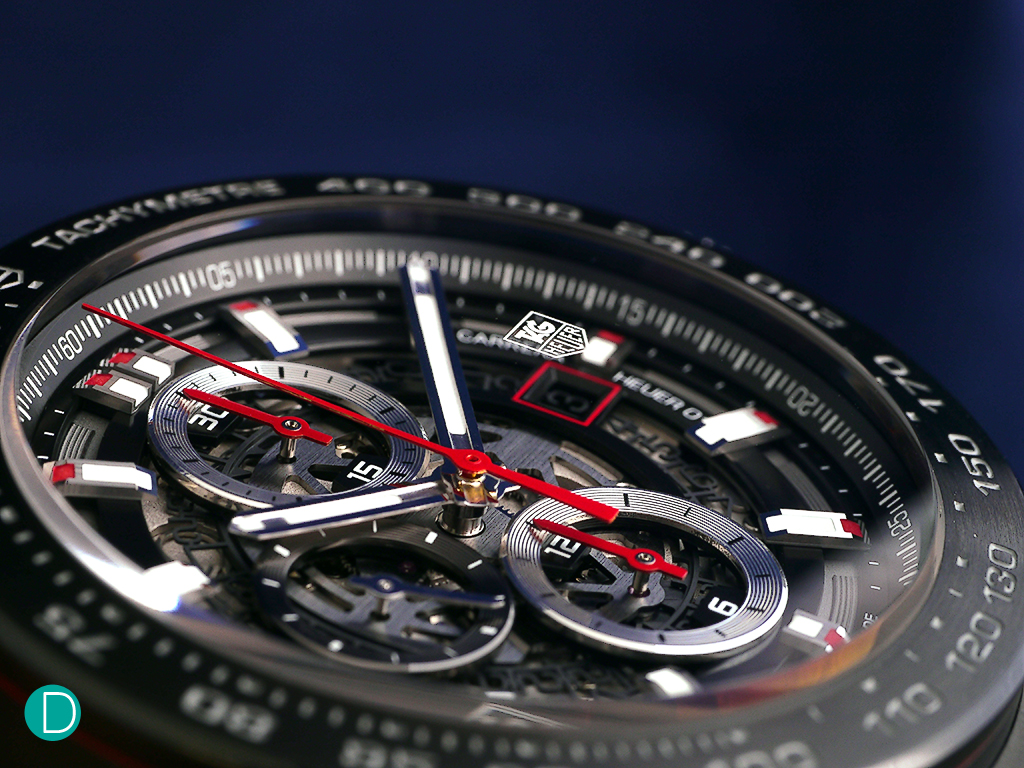 Dial Of The Tag Heuer Carrera Heuer 01 Chronograph - Analog Watch ...