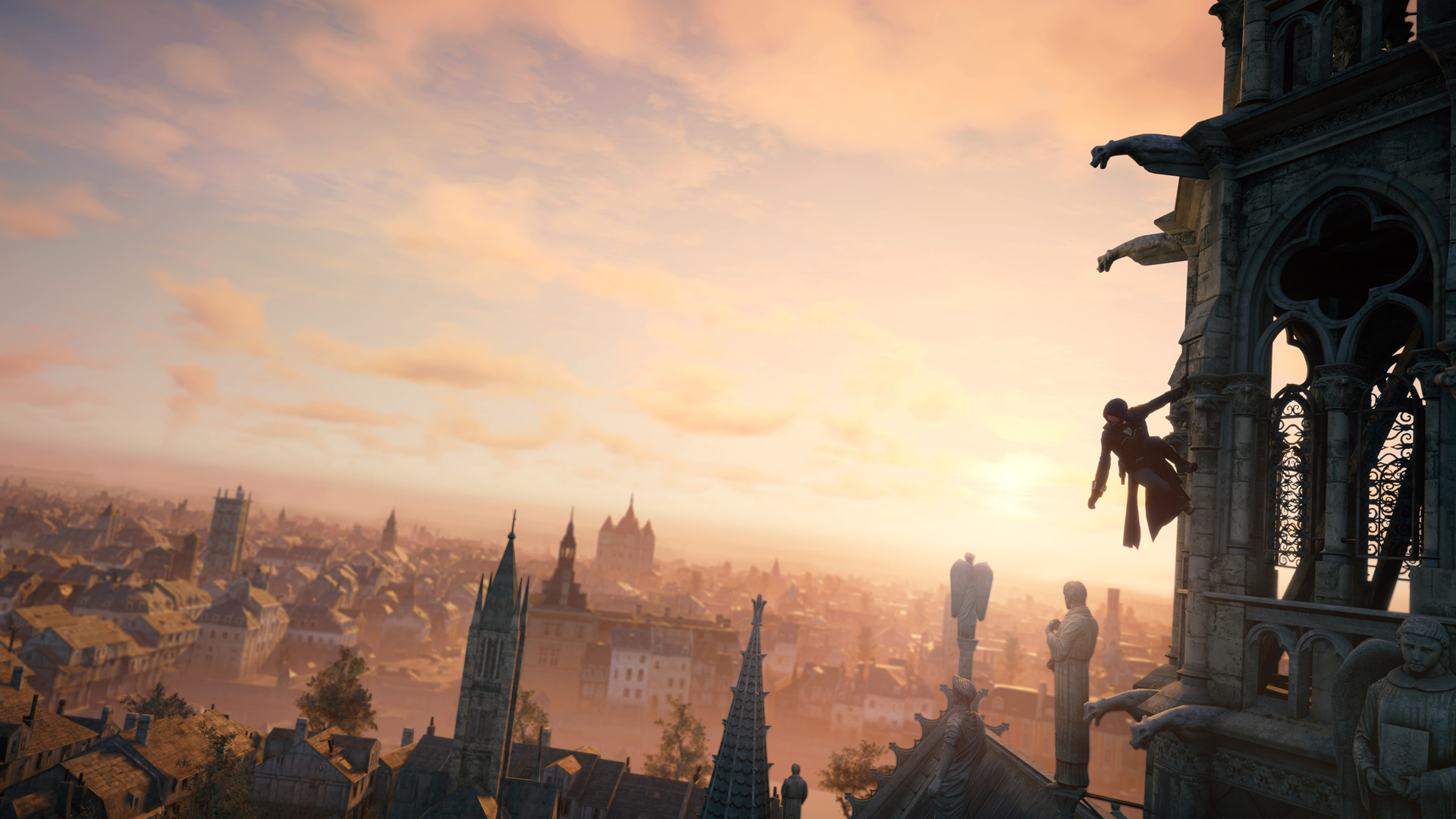 Assassin's Creed Unity Wallpaper City - HD Wallpaper 