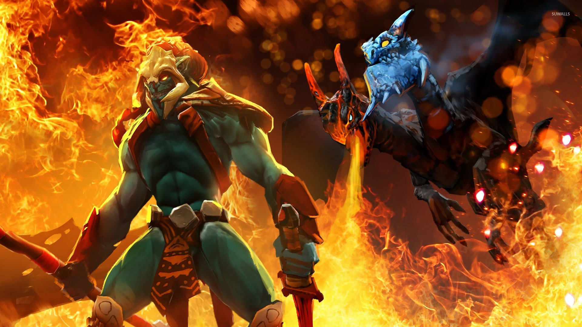 Dota 2 Wallpaper Huskar - HD Wallpaper 