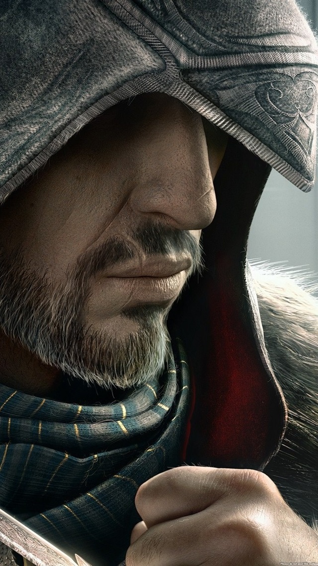 Iphone Wallpaper Assassin S Creed - Assassin's Creed Revelations Face - HD Wallpaper 