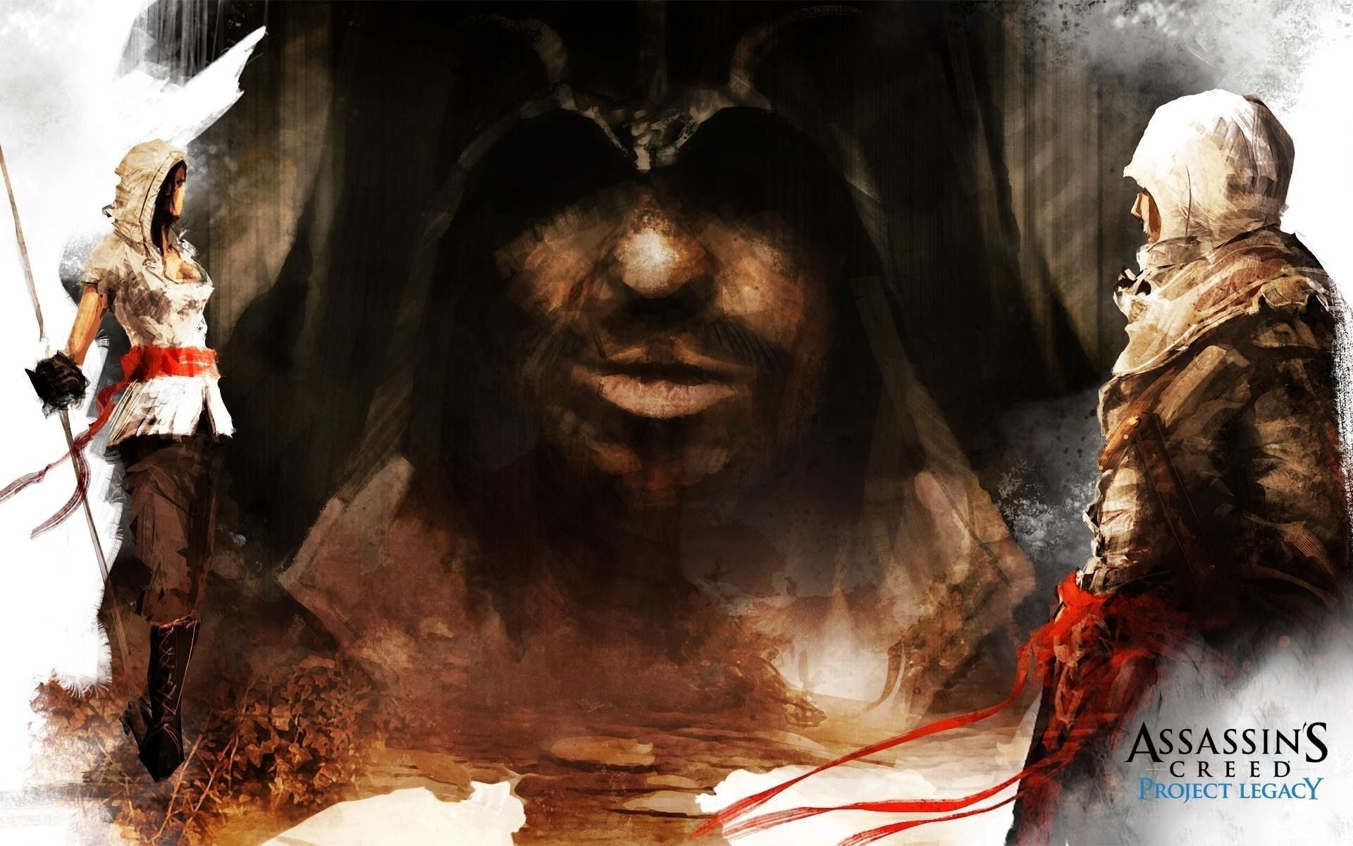 Assassins, Creed, Ezio, Art, Girls - Assassin's Creed Legacy - HD Wallpaper 
