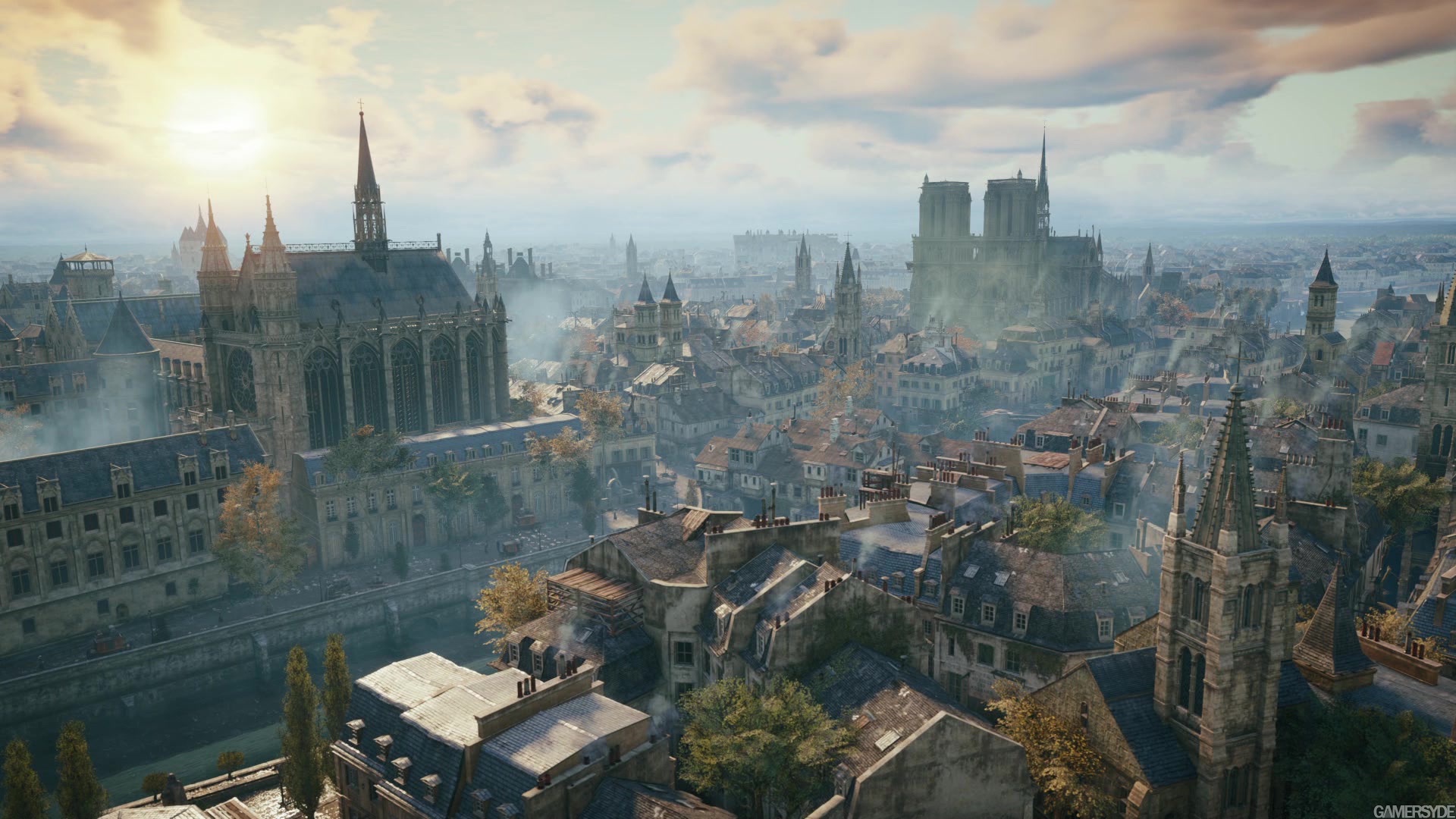 Assassin S Creed Unity Notre Dome Ingame Screen Jeux Video A Paris