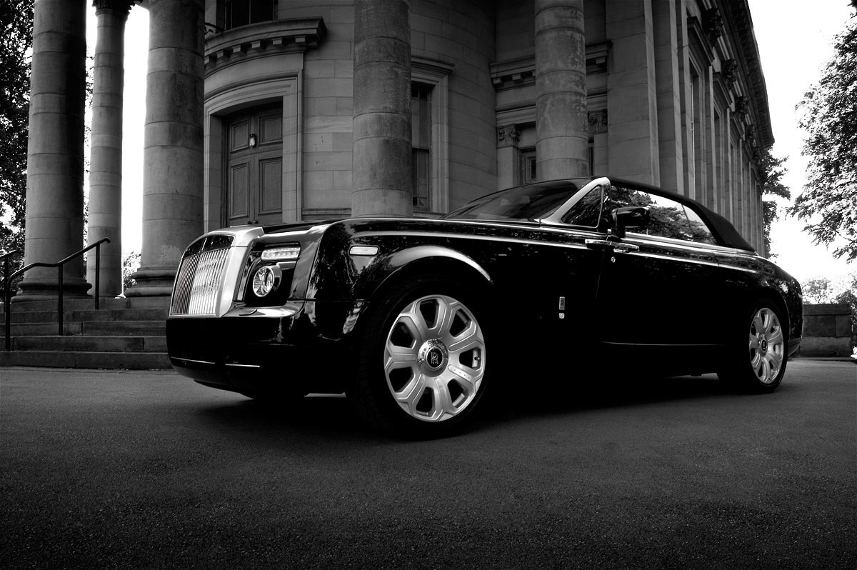 Rolls Royce Phantom Drophead Coupe Wallpaper - Rolls Royce Phantom Black - HD Wallpaper 