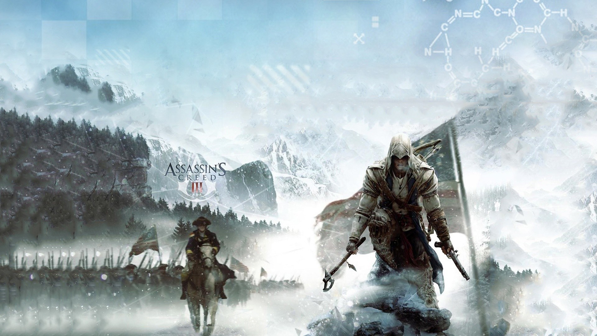 Assassin S Creed Snow Adult Winter Action Cold Recreation - Assassin Creed 3 - HD Wallpaper 
