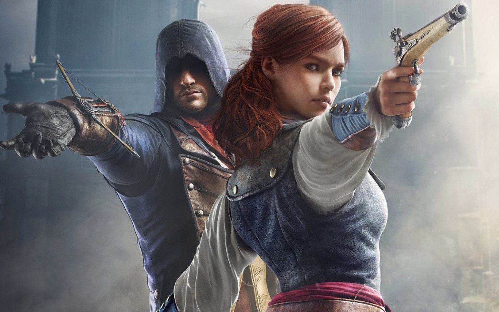 Assassin's Creed Man And Woman - HD Wallpaper 