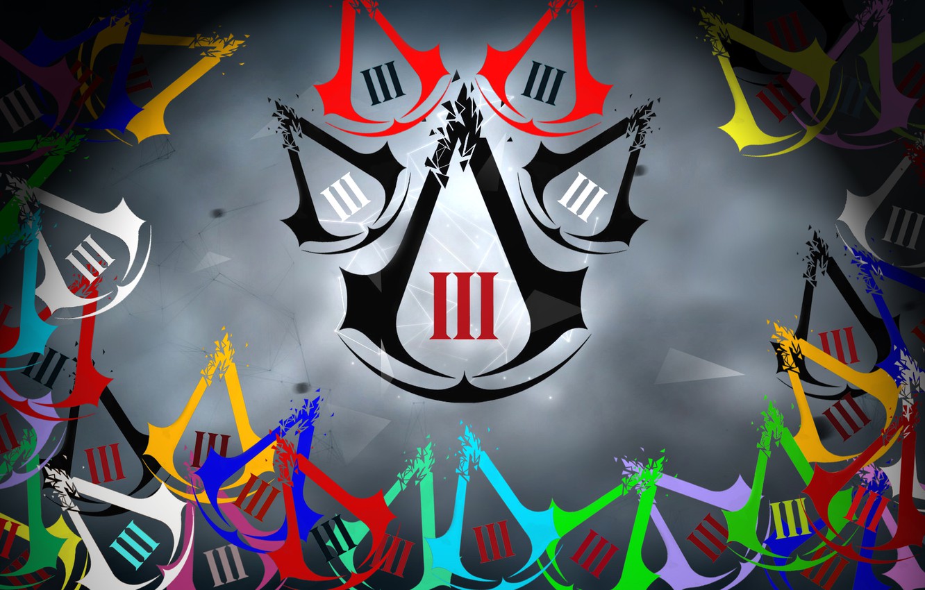 Photo Wallpaper The Game, Logo, Symbol, Assassins Creed, - Assassin's Creed 3 - HD Wallpaper 