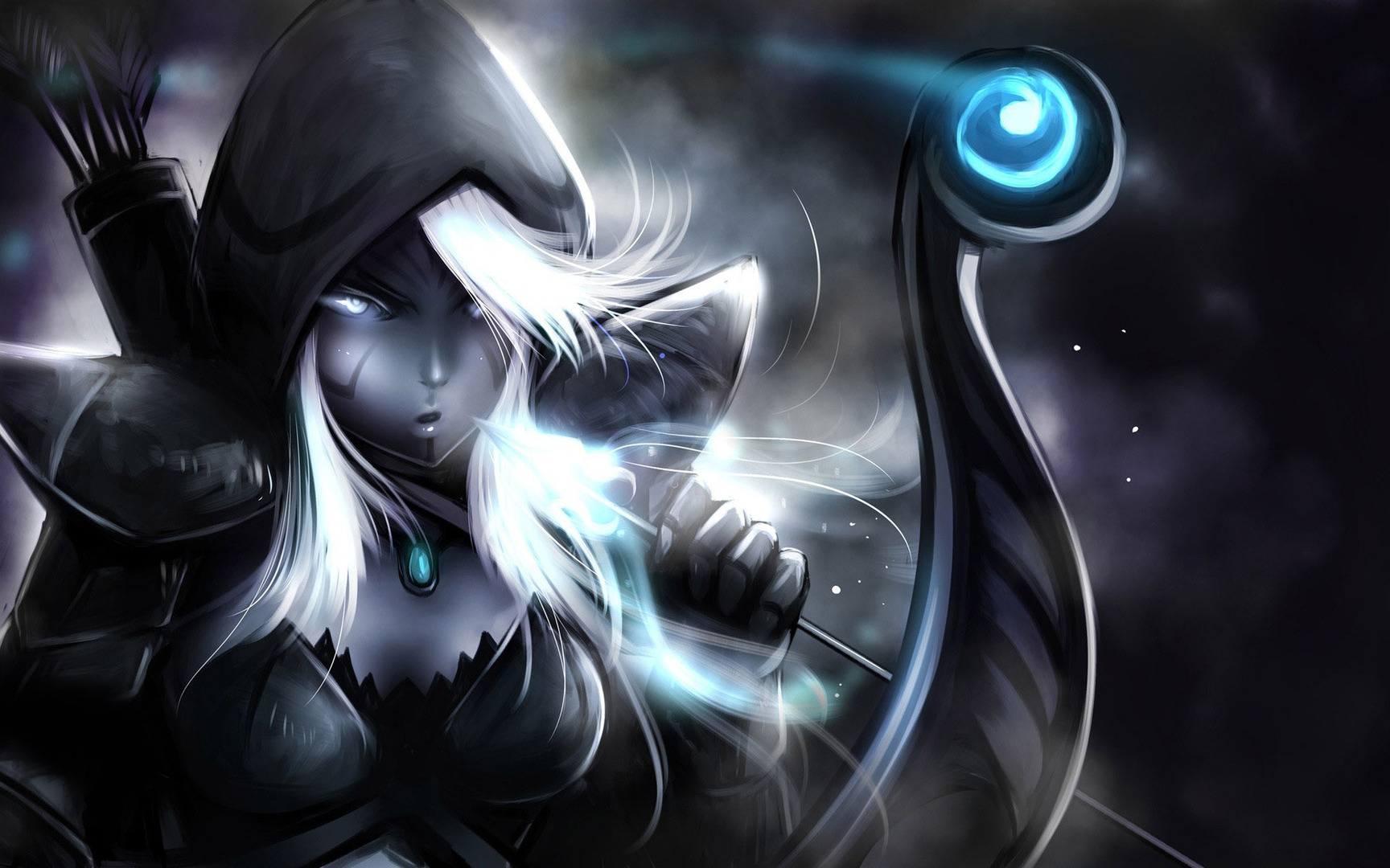 Dota 2 Wallpaper Drow Ranger - HD Wallpaper 